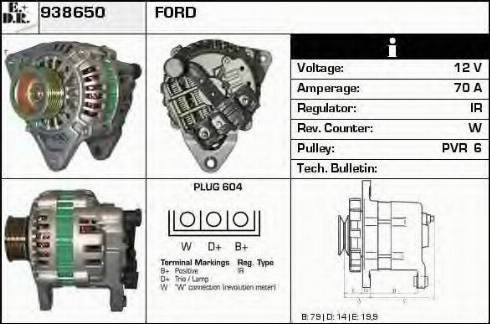 EDR 938650 - Generator alexcarstop-ersatzteile.com