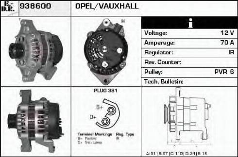 EDR 938600 - Generator alexcarstop-ersatzteile.com