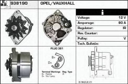 EDR 938190 - Generator alexcarstop-ersatzteile.com