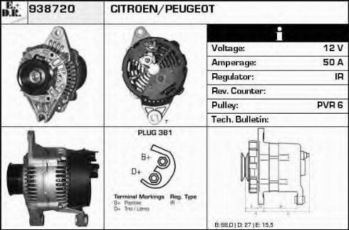 EDR 938720 - Generator alexcarstop-ersatzteile.com