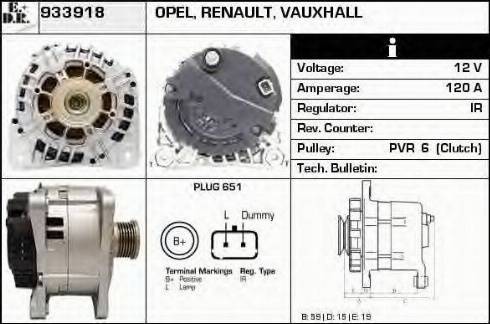 EDR 933918 - Generator alexcarstop-ersatzteile.com