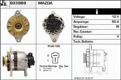 EDR 933989 - Generator alexcarstop-ersatzteile.com