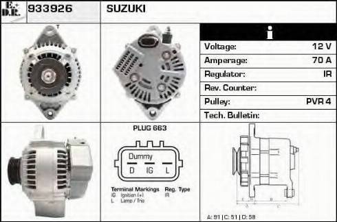 EDR 933926 - Generator alexcarstop-ersatzteile.com