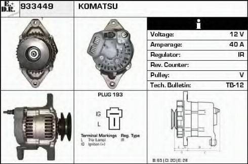 EDR 933449 - Generator alexcarstop-ersatzteile.com