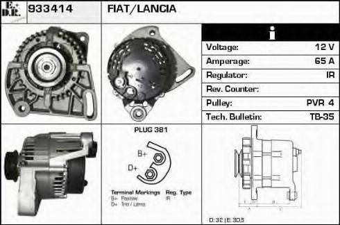 EDR 933414 - Generator alexcarstop-ersatzteile.com