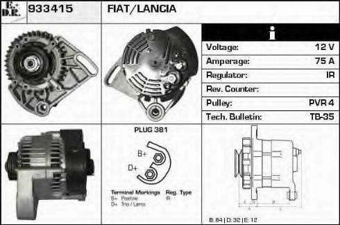 EDR 933415 - Generator alexcarstop-ersatzteile.com