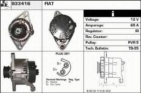 EDR 933416 - Generator alexcarstop-ersatzteile.com