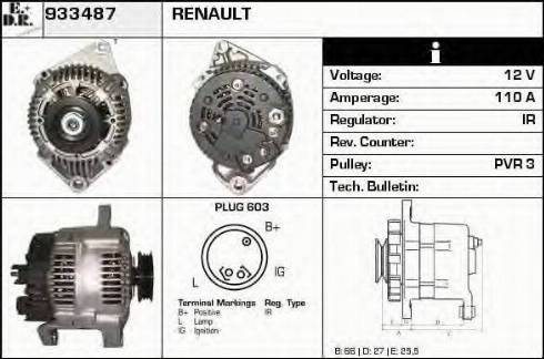 EDR 933487 - Generator alexcarstop-ersatzteile.com