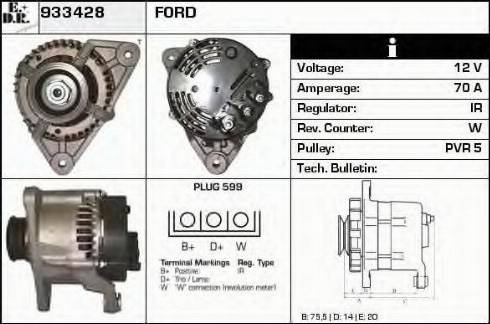 EDR 933428 - Generator alexcarstop-ersatzteile.com