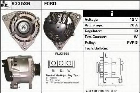 EDR 933536 - Generator alexcarstop-ersatzteile.com