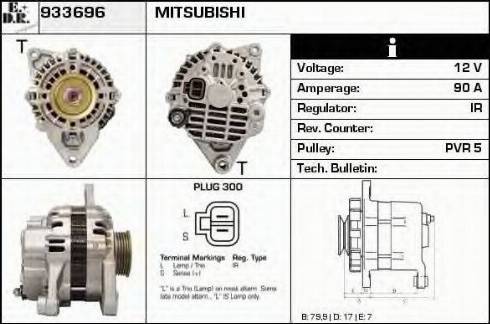 EDR 933696 - Generator alexcarstop-ersatzteile.com