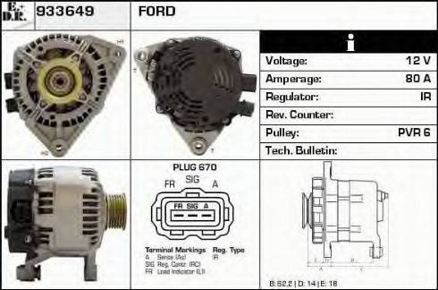 EDR 933649 - Generator alexcarstop-ersatzteile.com