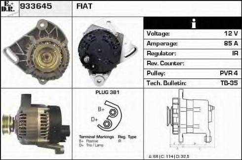 EDR 933645 - Generator alexcarstop-ersatzteile.com