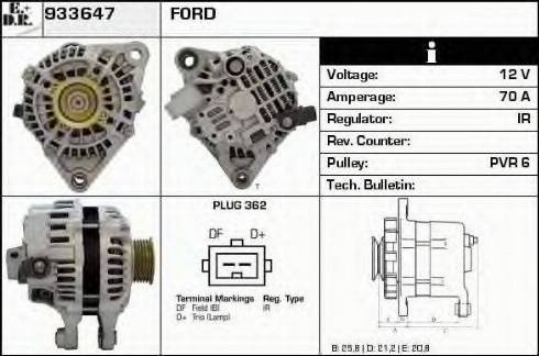 EDR 933647 - Generator alexcarstop-ersatzteile.com