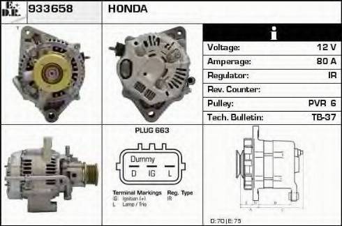 EDR 933658 - Generator alexcarstop-ersatzteile.com