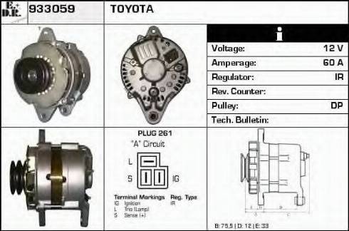 EDR 933059 - Generator alexcarstop-ersatzteile.com