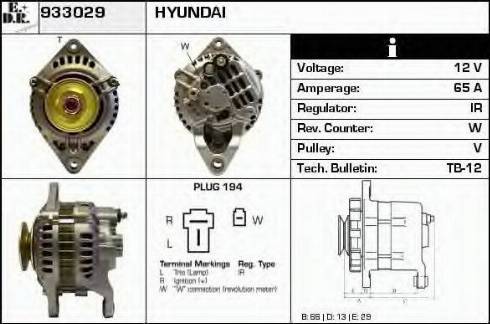 EDR 933029 - Generator alexcarstop-ersatzteile.com