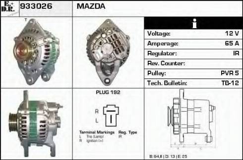 EDR 933026 - Generator alexcarstop-ersatzteile.com