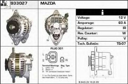 EDR 933027 - Generator alexcarstop-ersatzteile.com