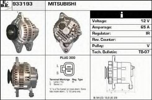 EDR 933193 - Generator alexcarstop-ersatzteile.com