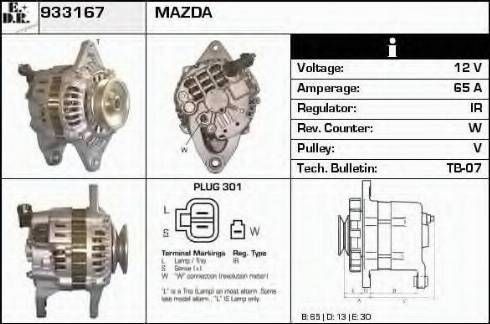 EDR 933167 - Generator alexcarstop-ersatzteile.com