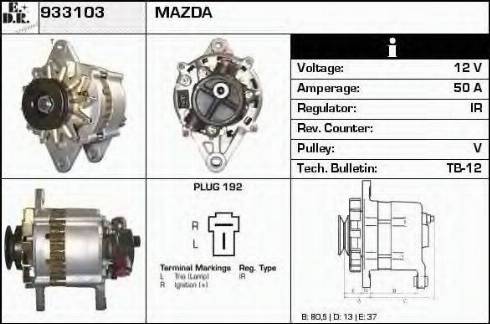 EDR 933103 - Generator alexcarstop-ersatzteile.com