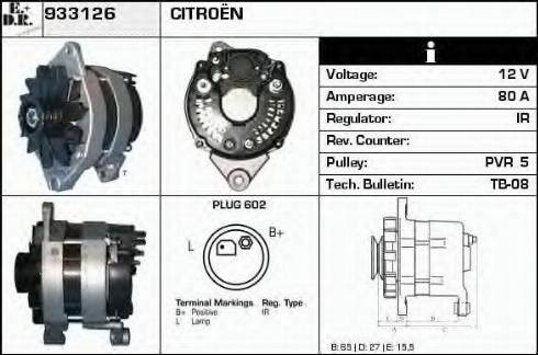 EDR 933126 - Generator alexcarstop-ersatzteile.com