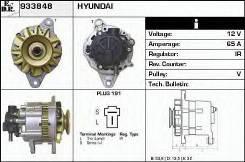 EDR 933848 - Generator alexcarstop-ersatzteile.com