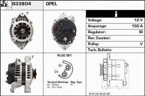 EDR 933804 - Generator alexcarstop-ersatzteile.com