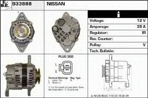 EDR 933888 - Generator alexcarstop-ersatzteile.com