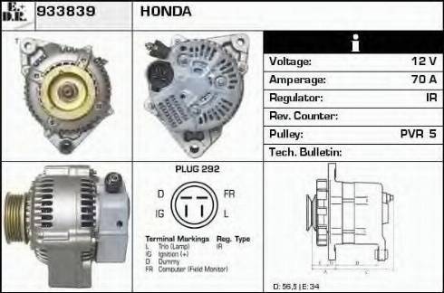 EDR 933839 - Generator alexcarstop-ersatzteile.com