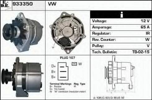 EDR 933350 - Generator alexcarstop-ersatzteile.com