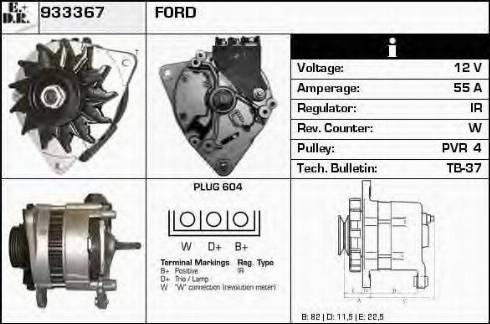 EDR 933367 - Generator alexcarstop-ersatzteile.com