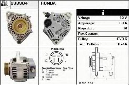 EDR 933304 - Generator alexcarstop-ersatzteile.com