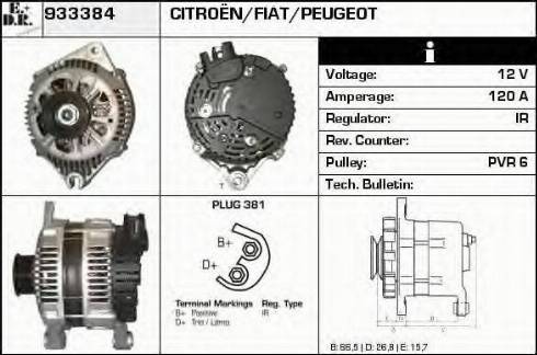 EDR 933384 - Generator alexcarstop-ersatzteile.com