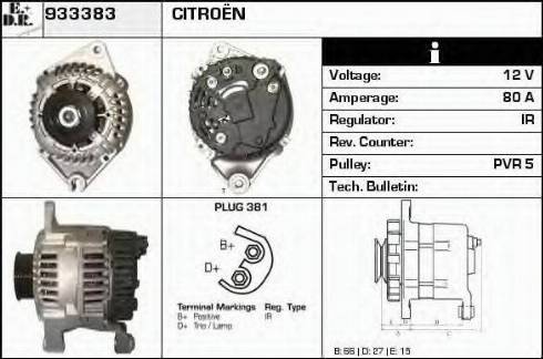 EDR 933383 - Generator alexcarstop-ersatzteile.com