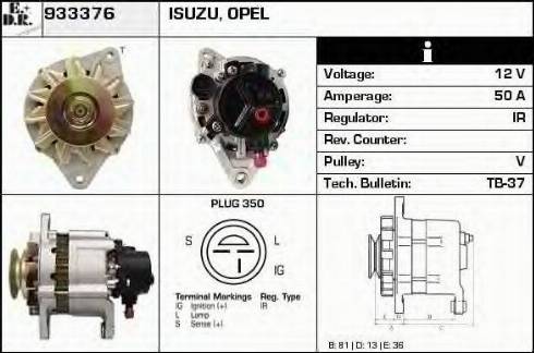 EDR 933376 - Generator alexcarstop-ersatzteile.com