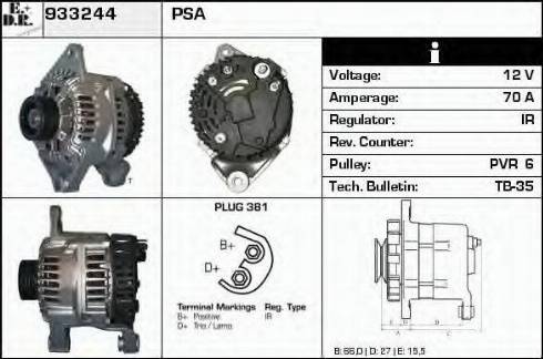 EDR 933244 - Generator alexcarstop-ersatzteile.com