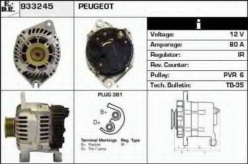 EDR 933245 - Generator alexcarstop-ersatzteile.com