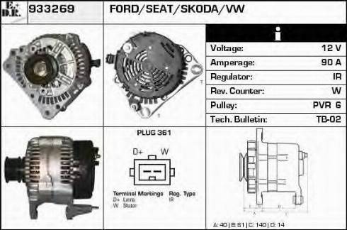 EDR 933269 - Generator alexcarstop-ersatzteile.com