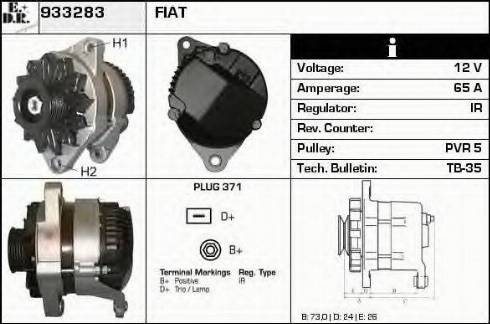 EDR 933283 - Generator alexcarstop-ersatzteile.com