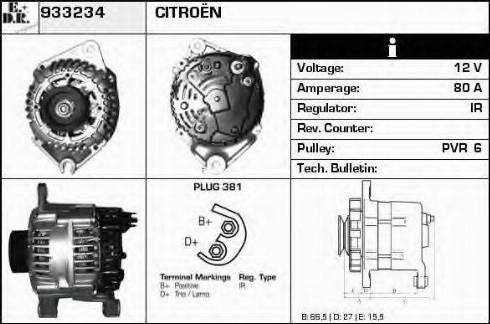 EDR 933234 - Generator alexcarstop-ersatzteile.com