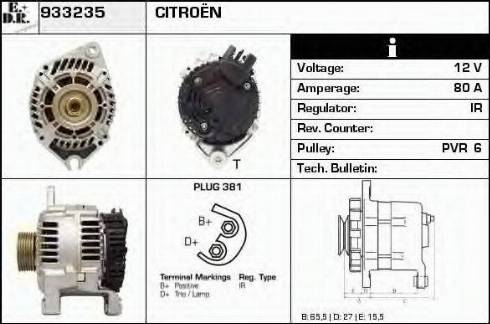 EDR 933235 - Generator alexcarstop-ersatzteile.com