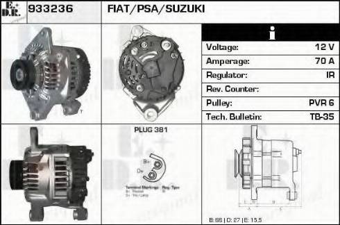 EDR 933236 - Generator alexcarstop-ersatzteile.com