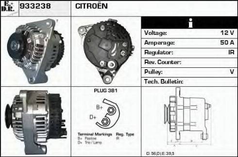 EDR 933238 - Generator alexcarstop-ersatzteile.com