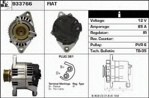 EDR 933766 - Generator alexcarstop-ersatzteile.com