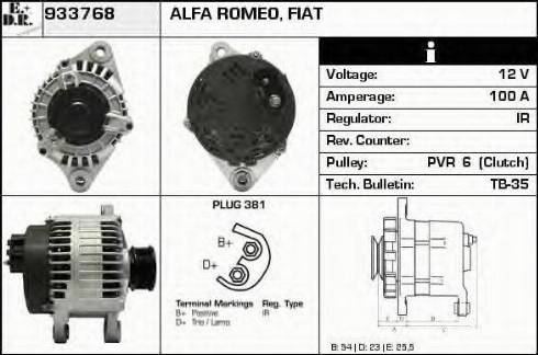 EDR 933768 - Generator alexcarstop-ersatzteile.com