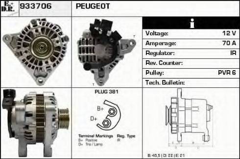 EDR 933706 - Generator alexcarstop-ersatzteile.com