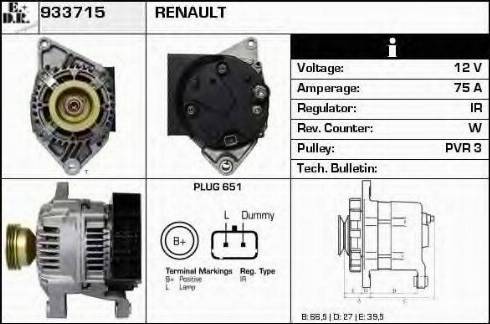 EDR 933715 - Generator alexcarstop-ersatzteile.com