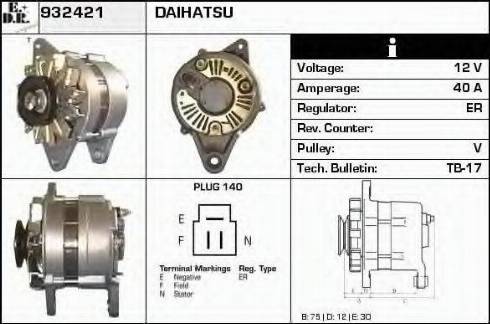 EDR 932421 - Generator alexcarstop-ersatzteile.com